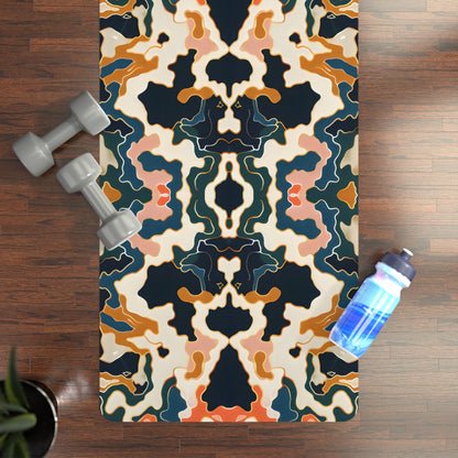 Abstract Midnight Blue Yoga Mat - Yoga Mats - Taigora Activewear