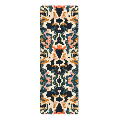 Abstract Midnight Blue Yoga Mat - Yoga Mats - Taigora Activewear