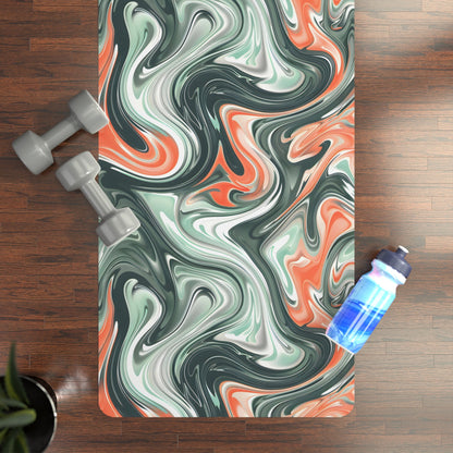 Coral Sea Waves Yoga Mat - Yoga Mats - Taigora Activewear