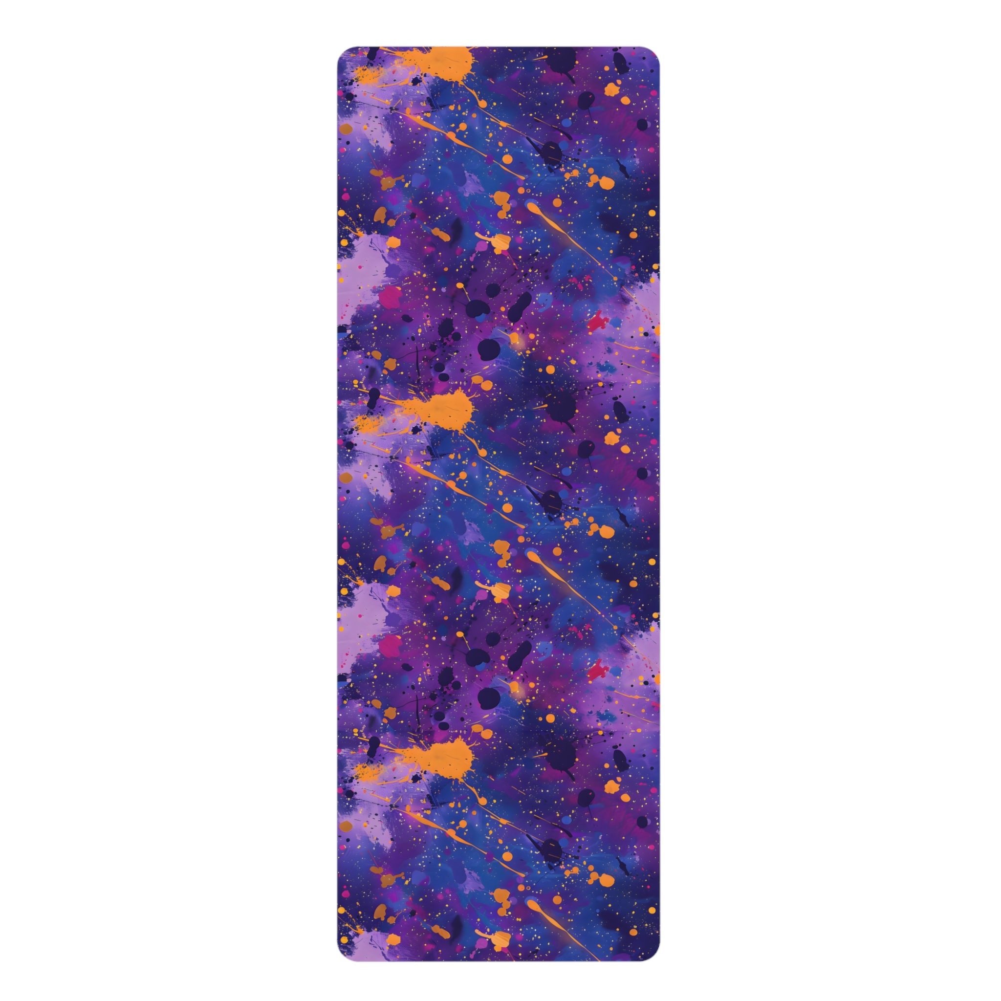 Electric Violet Splash Yoga Mat - Yoga Mats - Taigora Activewear