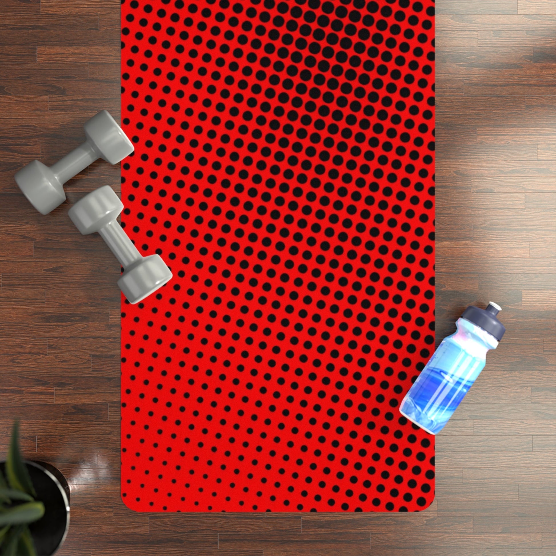 Fire Red Carbon Hex Yoga Mat - Yoga Mats - Taigora Activewear