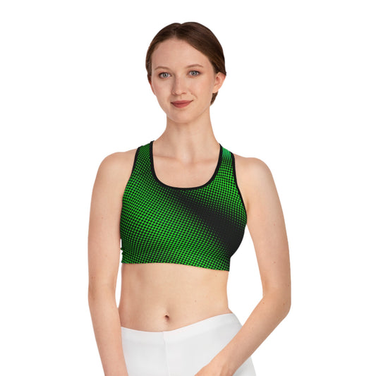 Green Carbon Sports Bra - Regular Fit Sports Bra - Taigora Activewear