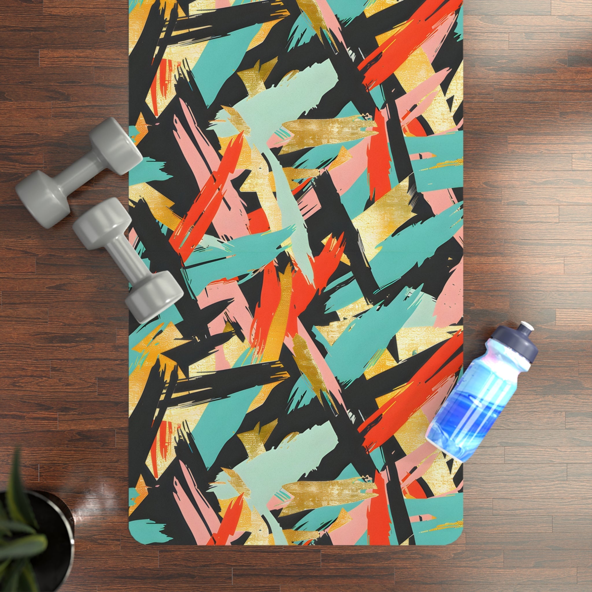 Jaded Turquoise Charcoal Yoga Mat - Yoga Mats - Taigora Activewear