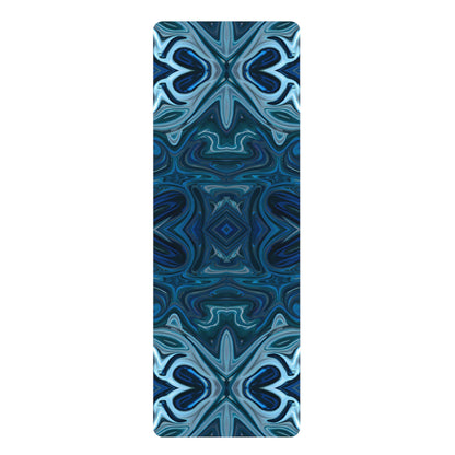 Liquid Blue Butterfly Yoga Mat - Yoga Mats - Taigora Activewear