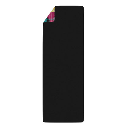 Magenta Teal Plaid Yoga Mat - Home Decor - Taigora Activewear