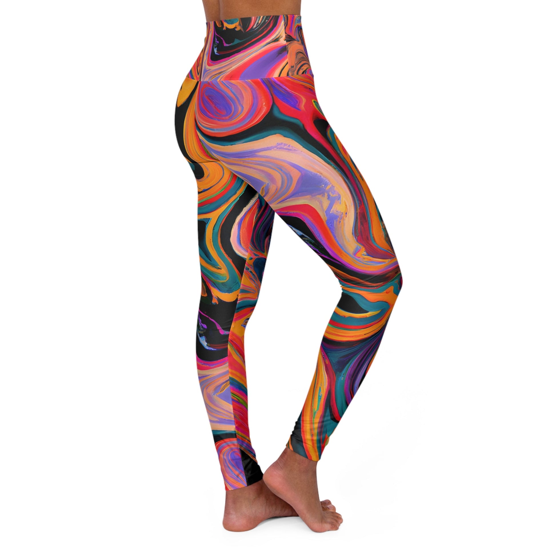 Women's Pastel Splash Yoga Leggings - Taigora