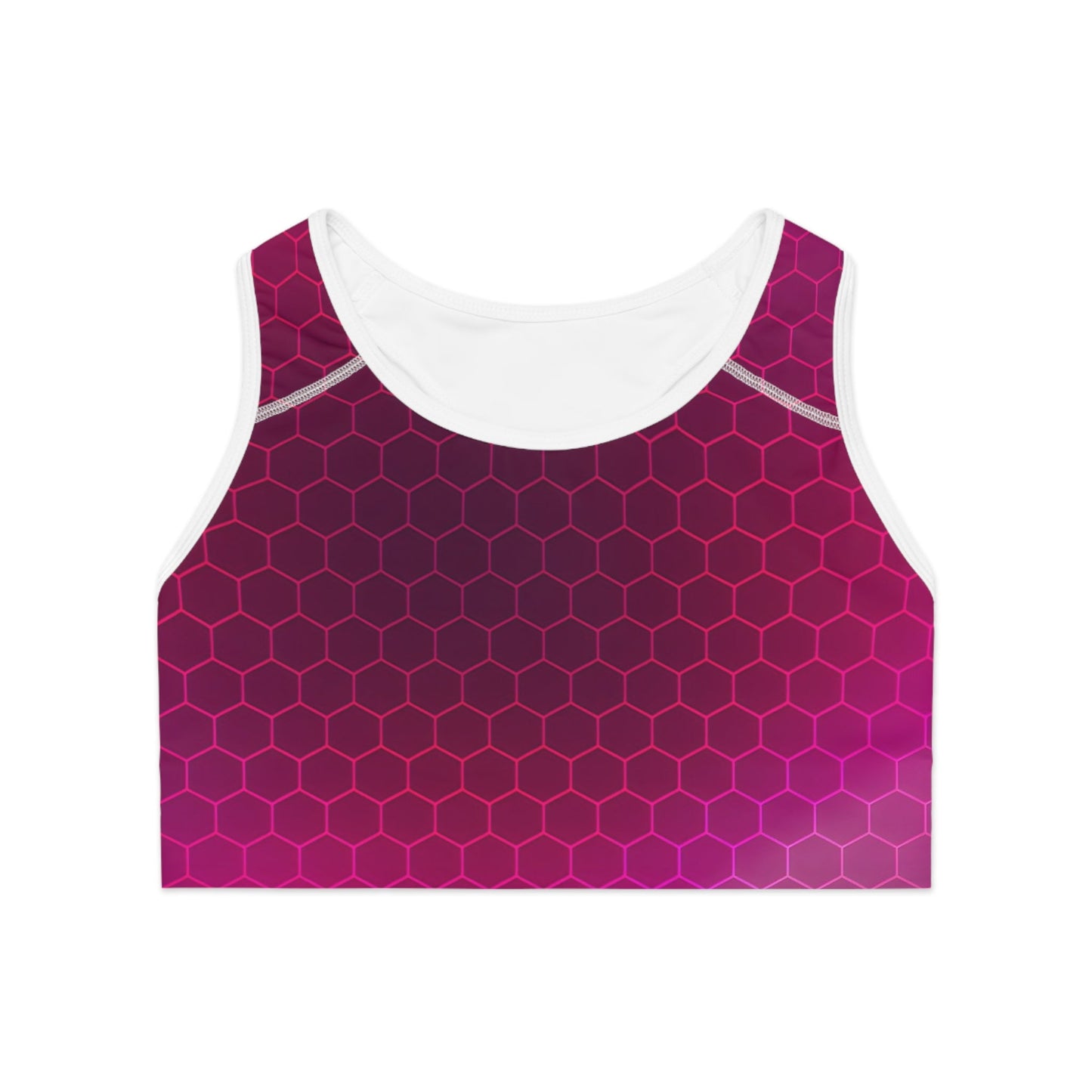 Women's Purple Carbon Sports Bra - Regular Fit Sports Bras - Taigora Activewear