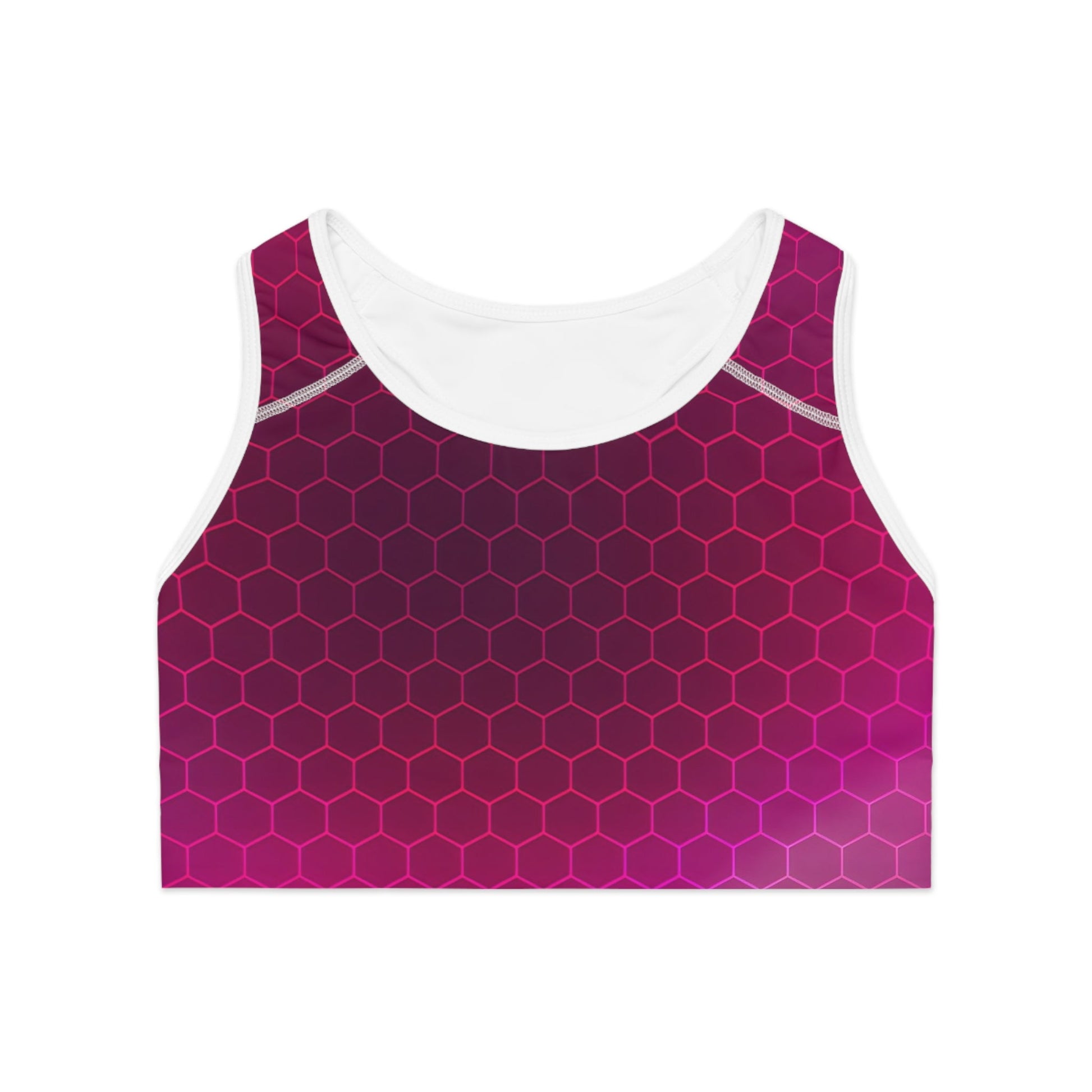 Women's Purple Carbon Sports Bra - Regular Fit Sports Bras - Taigora Activewear