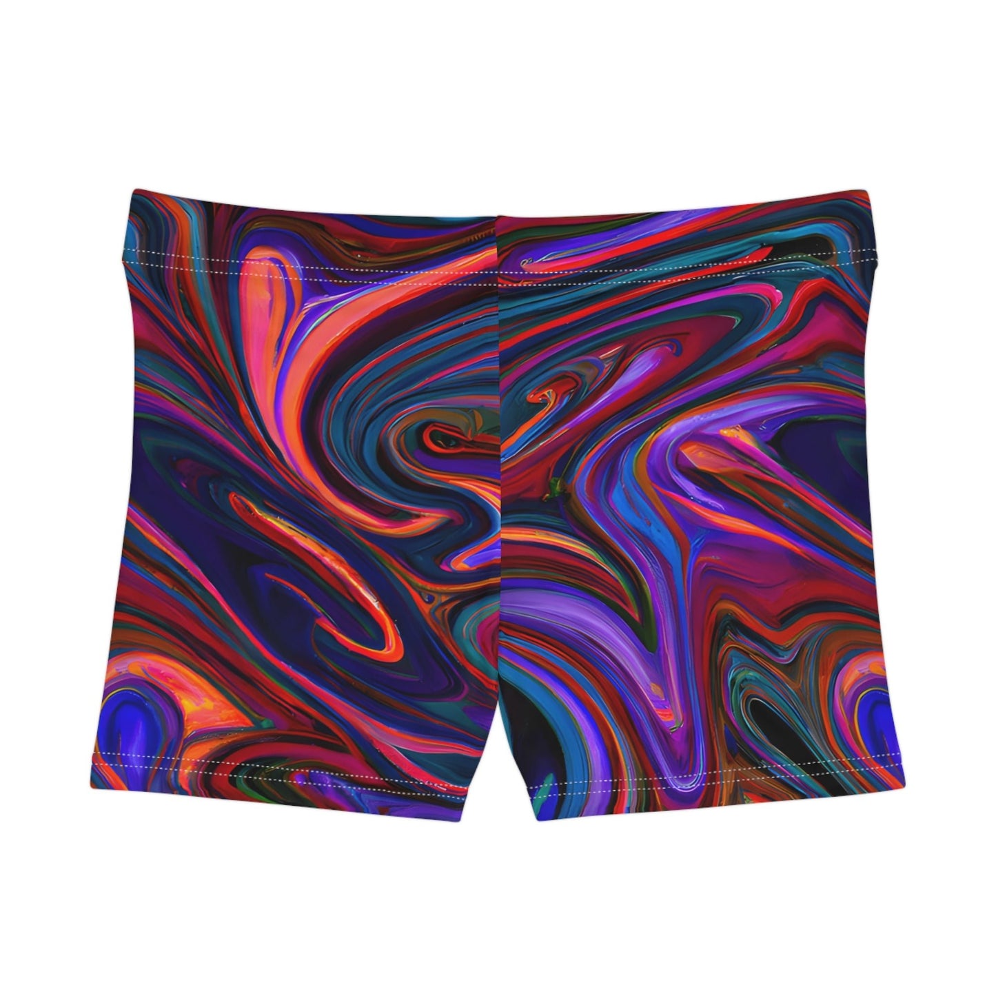 Women's Trippy Purp Casual Shorts - Athleisure Shorts - Taigora Activewear