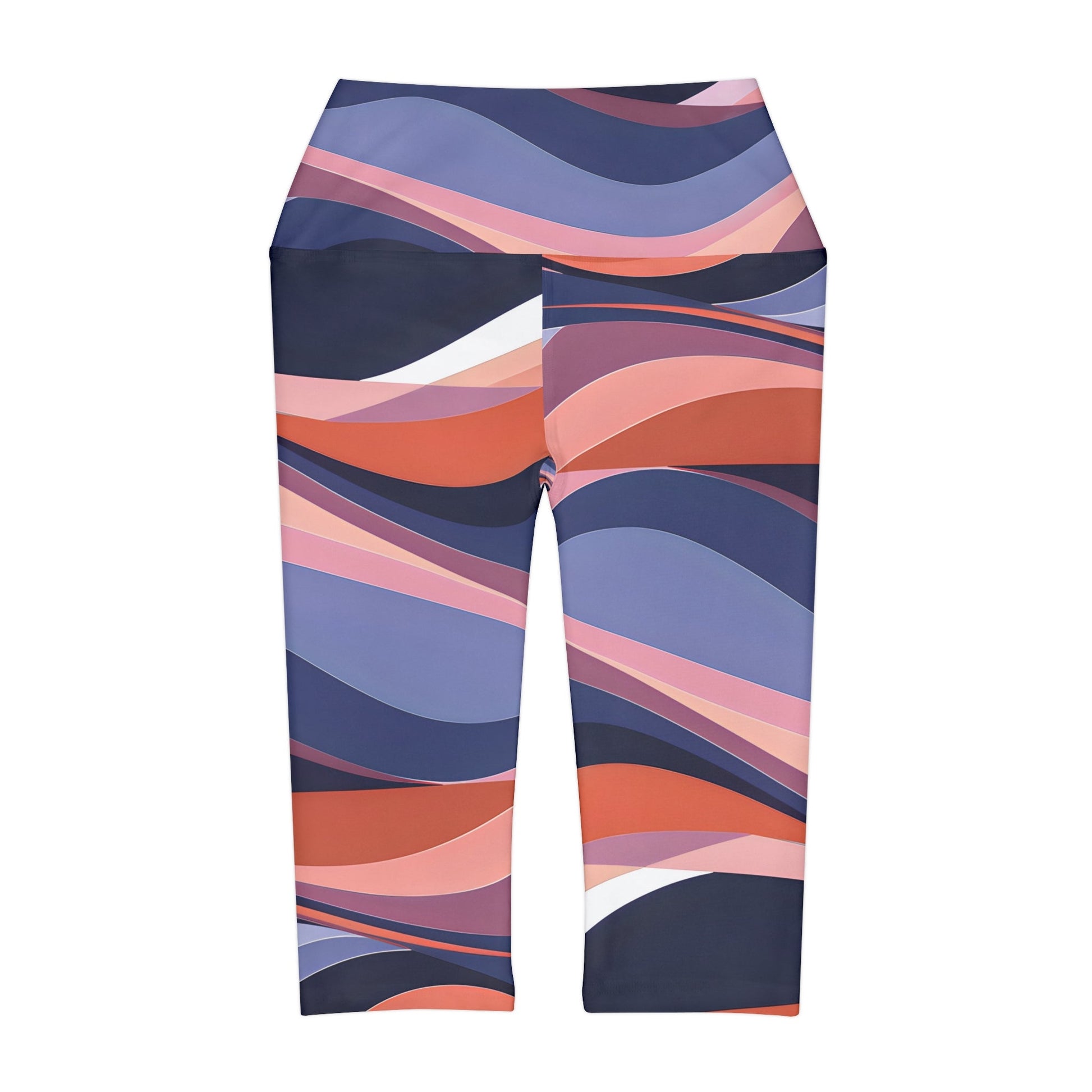 Women's Waves Midnight Yoga Capri Leggings - Taigora