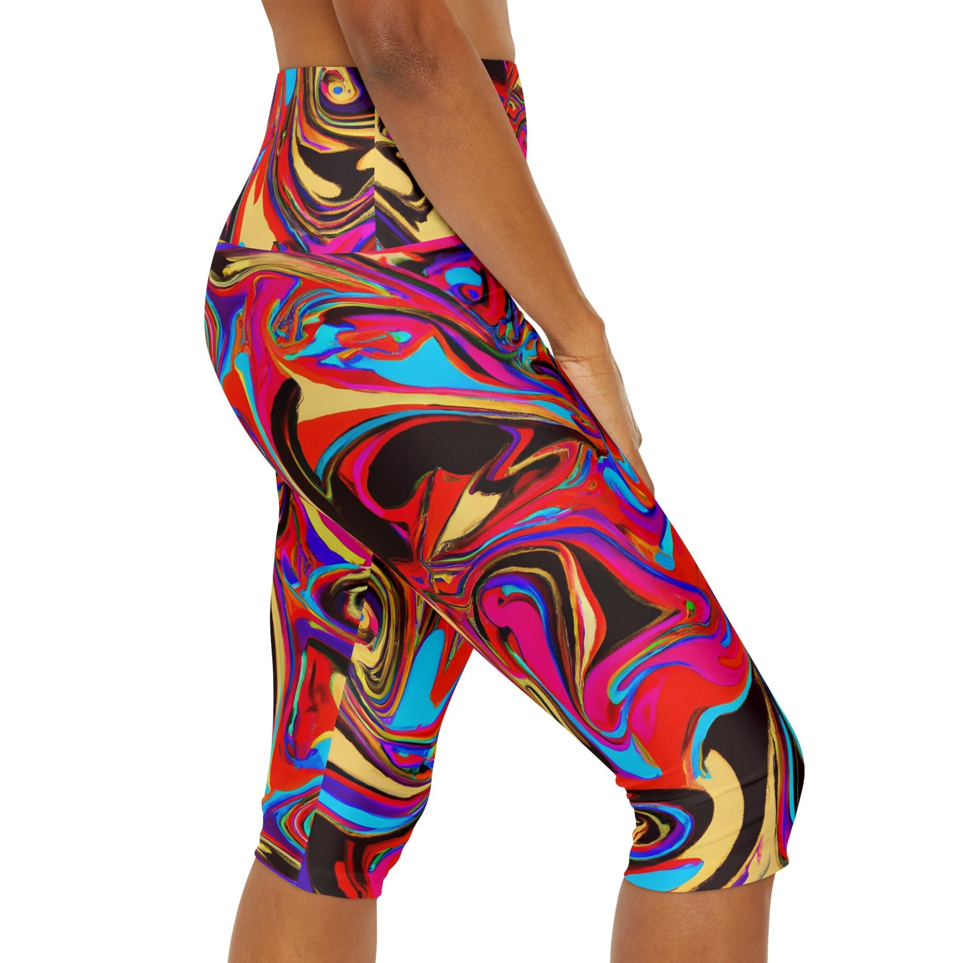 Women's Bizarre Yoga Capri Leggings - Yoga Capri Leggings - Taigora Activewear