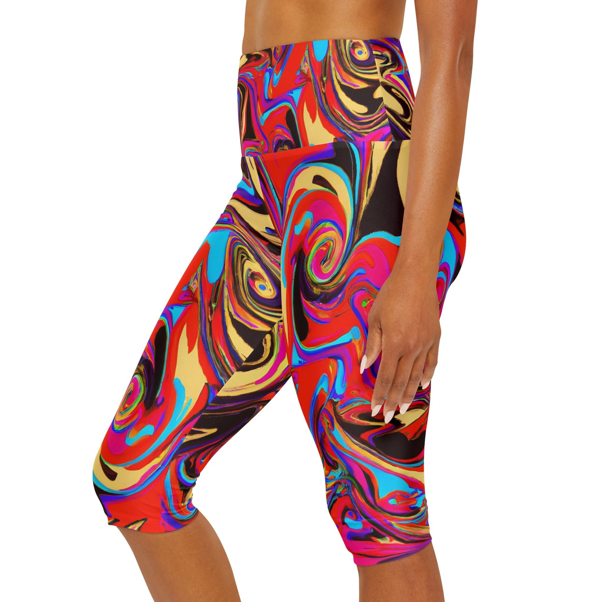 Women's Bizarre Yoga Capri Leggings - Yoga Capri Leggings - Taigora Activewear