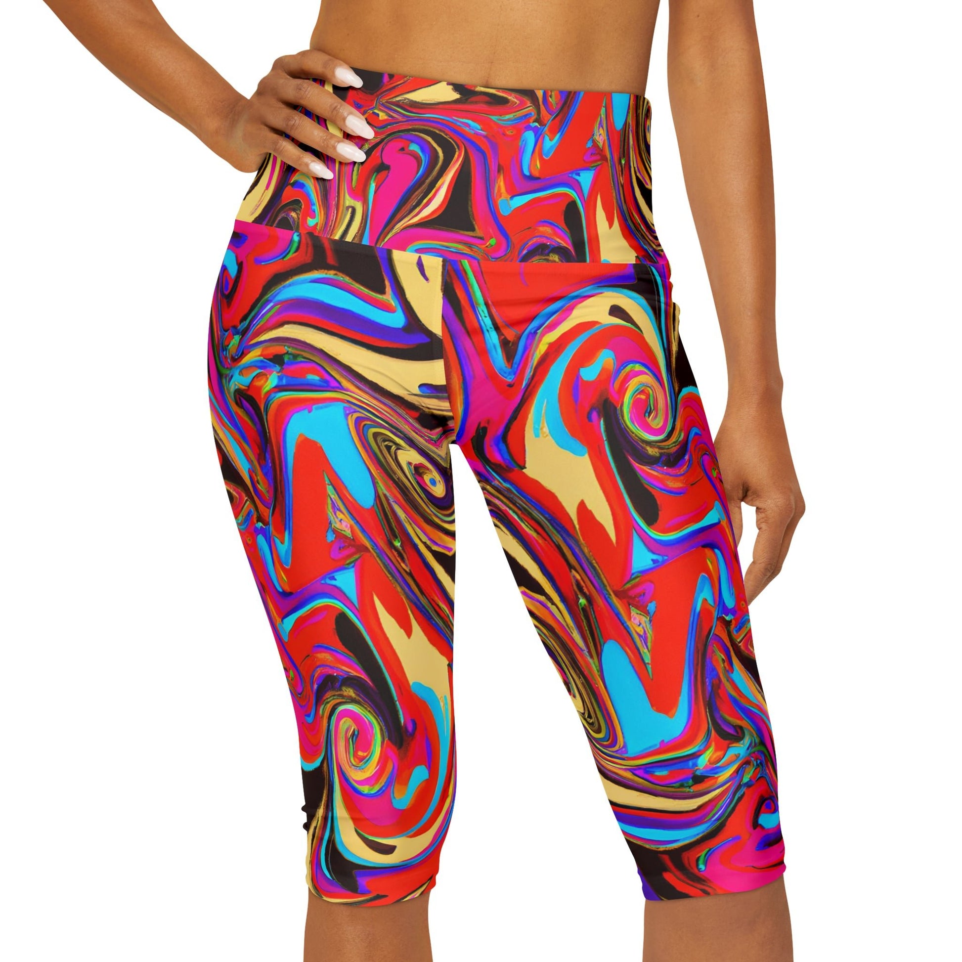 Women's Bizarre Yoga Capri Leggings - Yoga Capri Leggings - Taigora Activewear