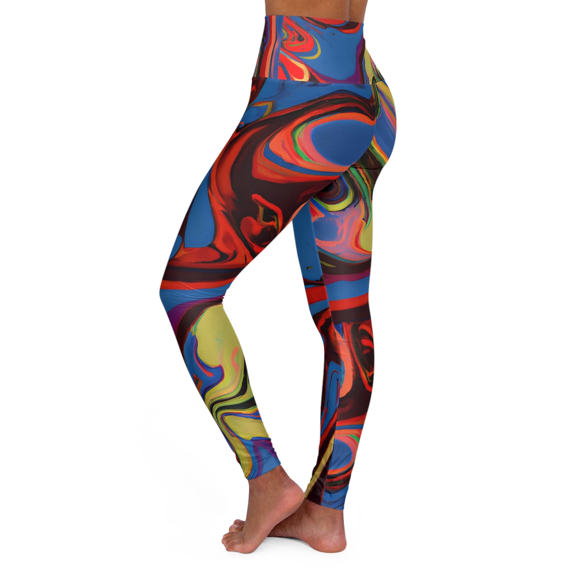 Women's Earth High Waisted Yoga Leggings - Yoga Leggings - Taigora Activewear