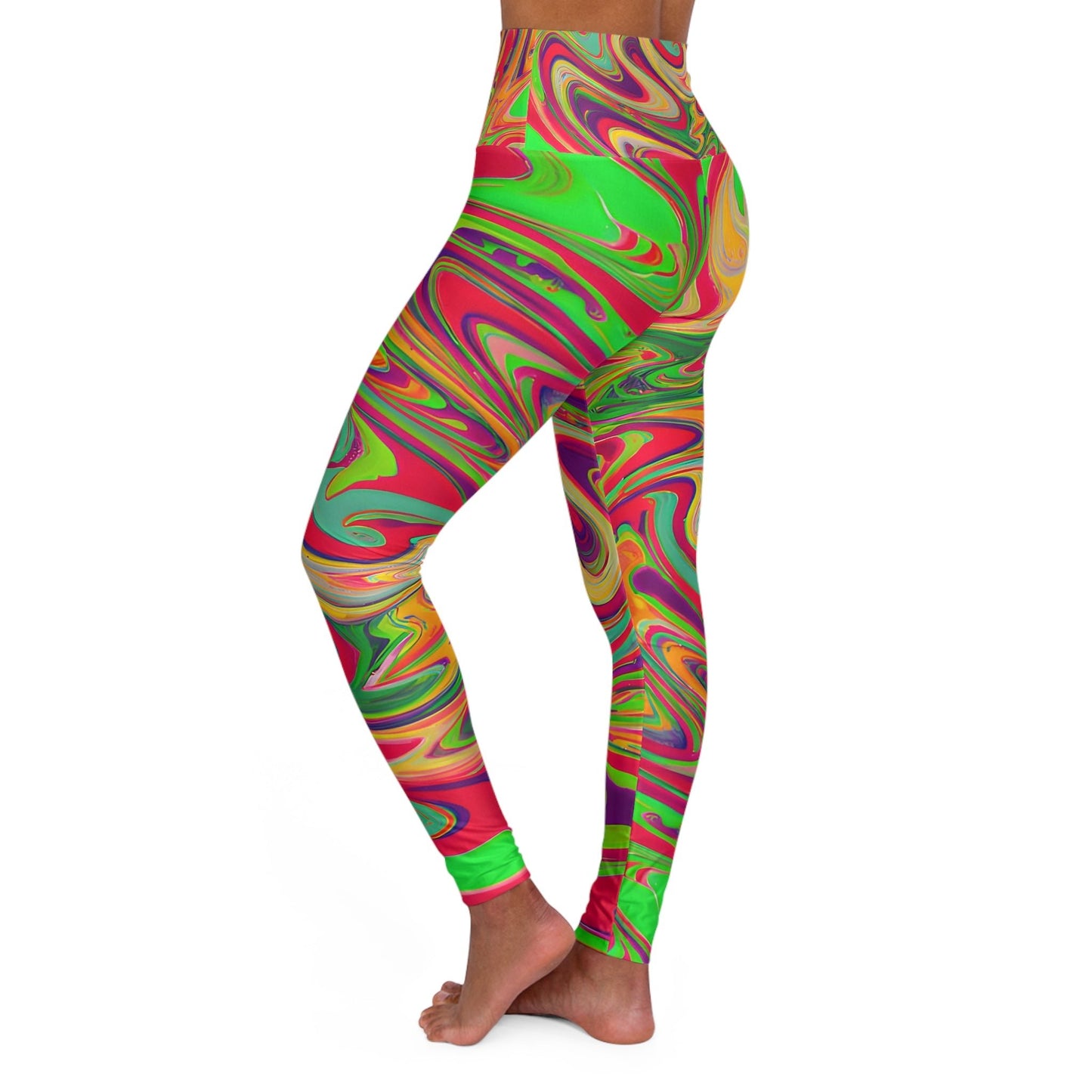 Women's Gradient High Waisted Yoga Leggings - Yoga Leggings - Taigora Activewear