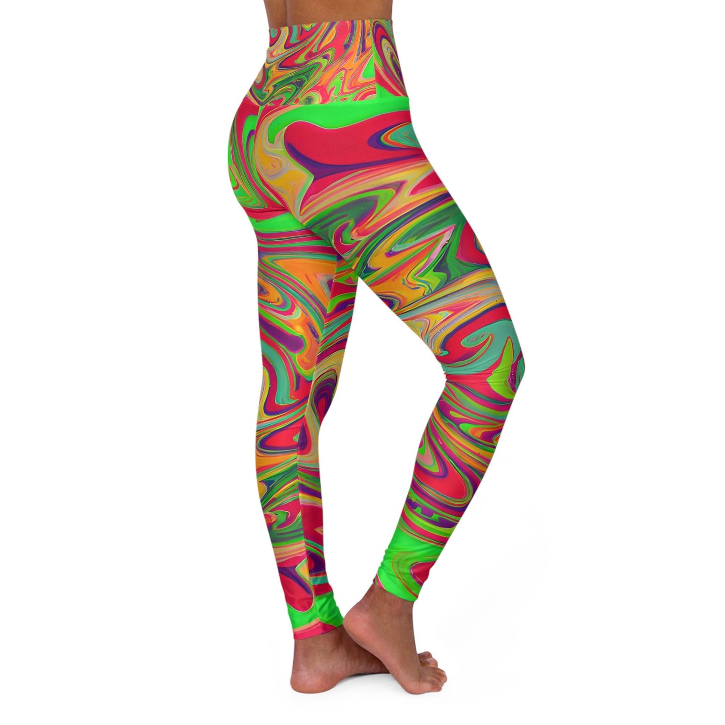 Women's Gradient High Waisted Yoga Leggings - Yoga Leggings - Taigora Activewear