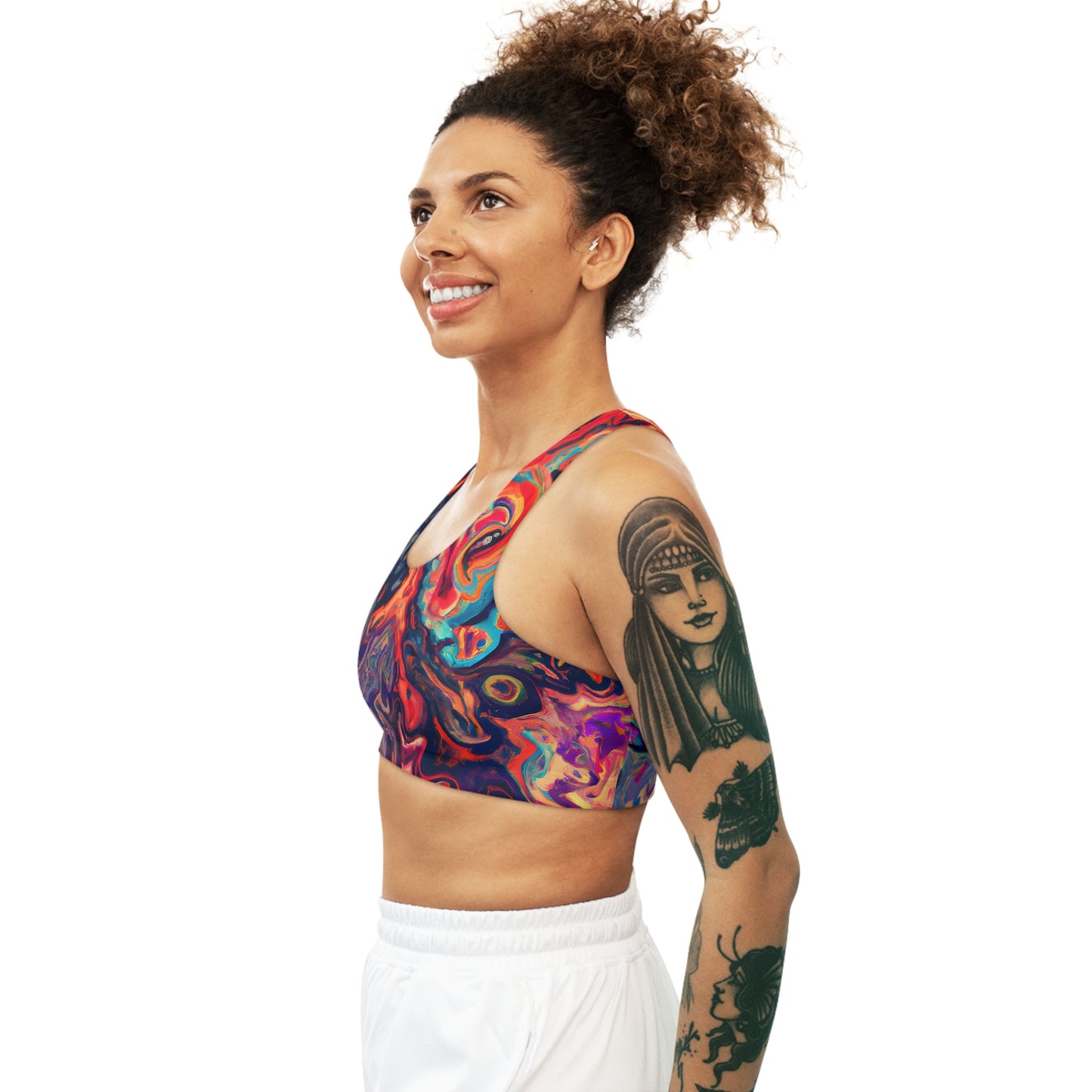 Women's Hallucinogenic Seamless Sports Bra - Sports Bras - Taigora Activewear