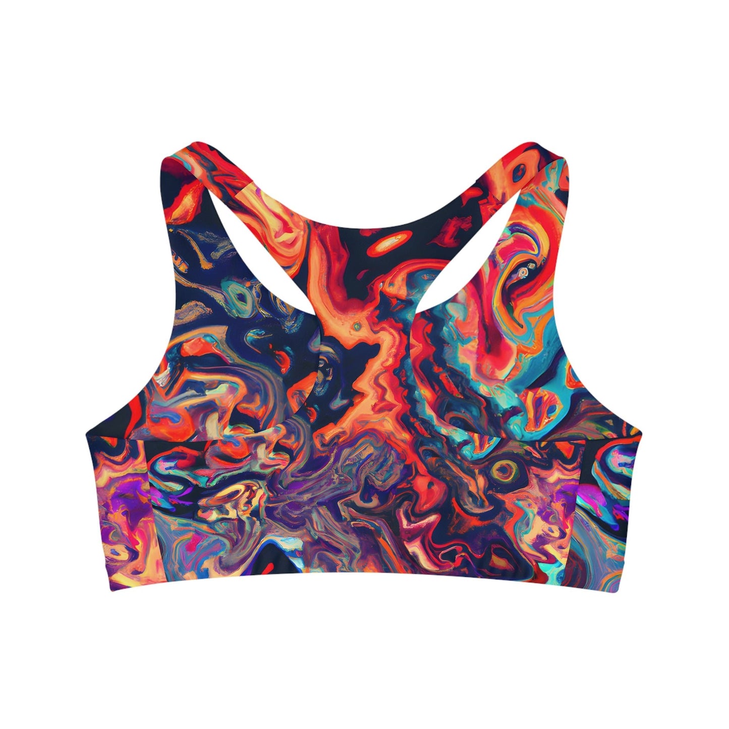 Women's Hallucinogenic Seamless Sports Bra - Sports Bras - Taigora Activewear