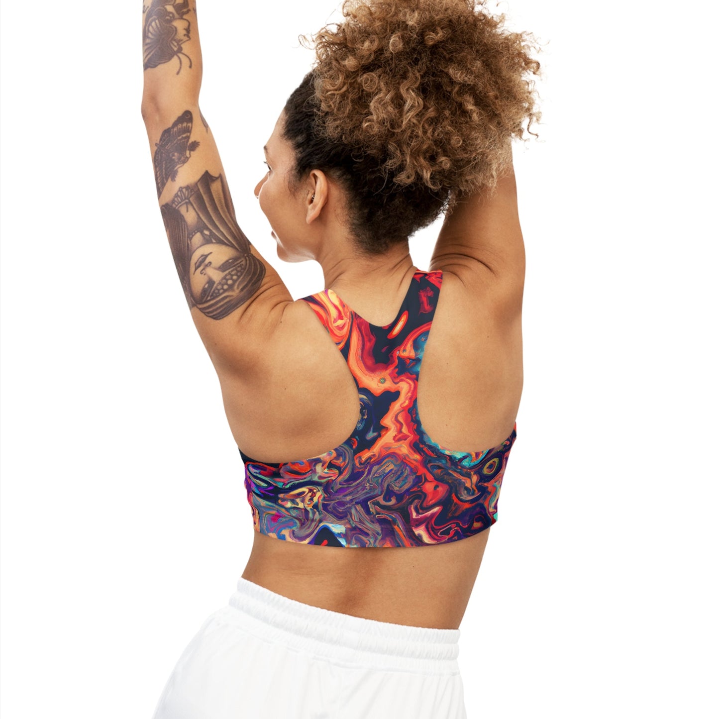 Women's Hallucinogenic Seamless Sports Bra - Sports Bras - Taigora Activewear