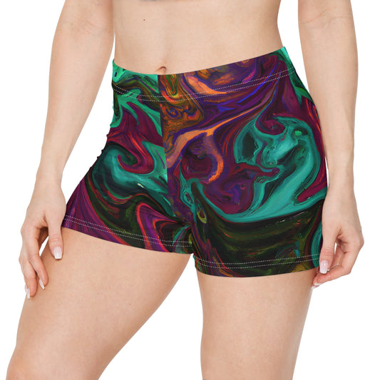Women's Illusionary Casual Shorts - Athleisure Shorts - Taigora Activewear