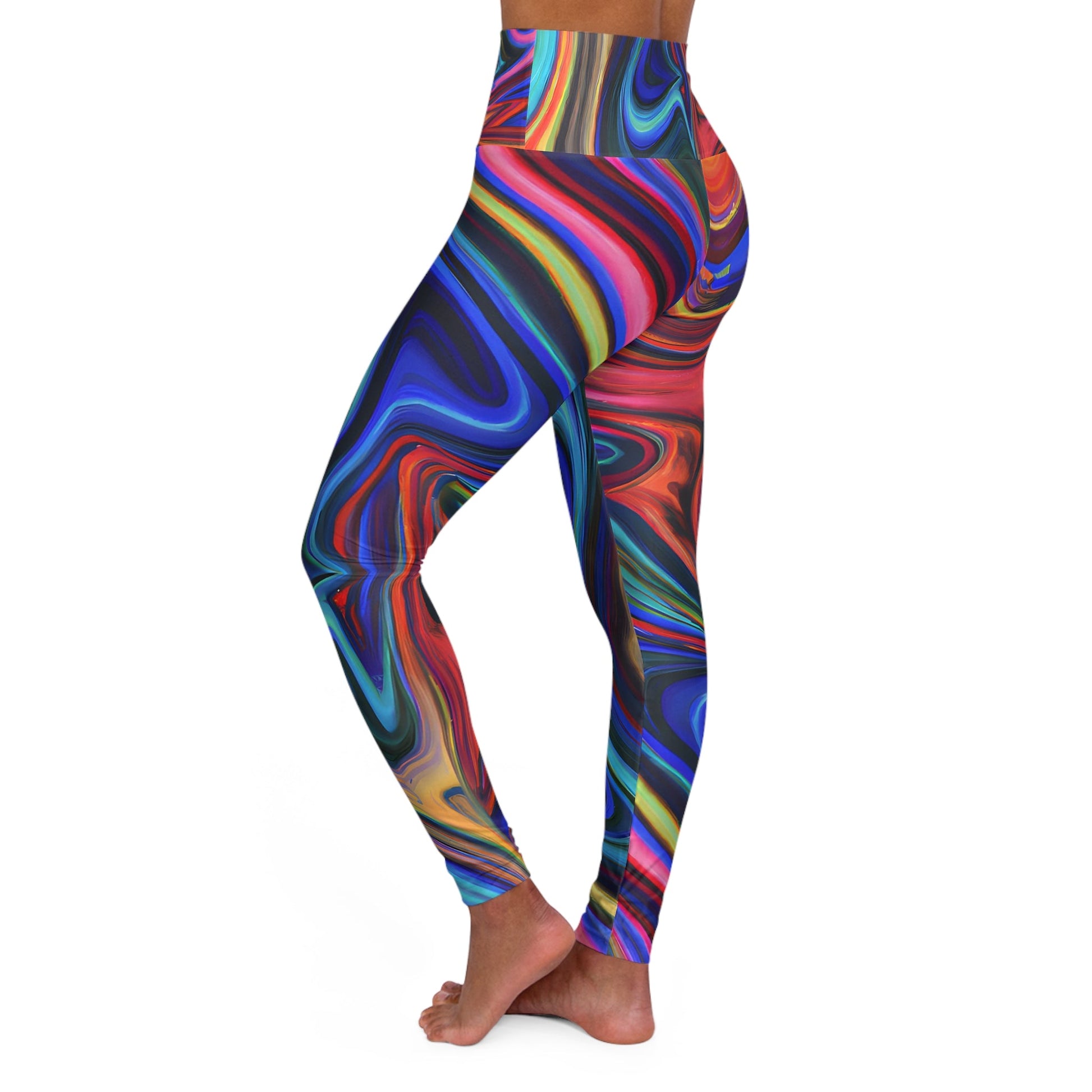 Women's Jammin High Waisted Yoga Leggings - Yoga Leggings - Taigora Activewear