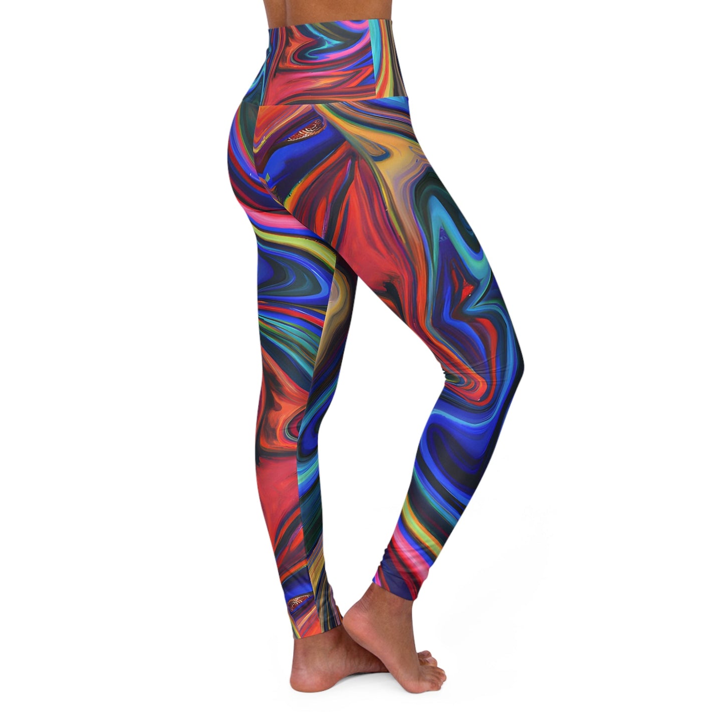 Women's Jammin High Waisted Yoga Leggings - Yoga Leggings - Taigora Activewear