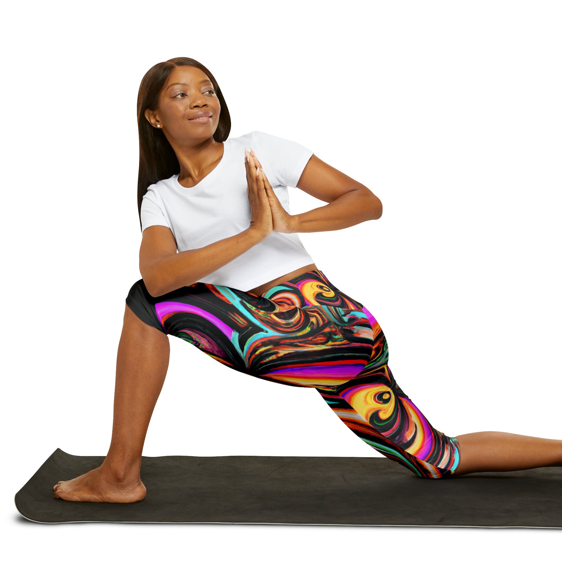 Women's Mind Bending Yoga Capri Leggings - Yoga Capri Leggings - Taigora Activewear