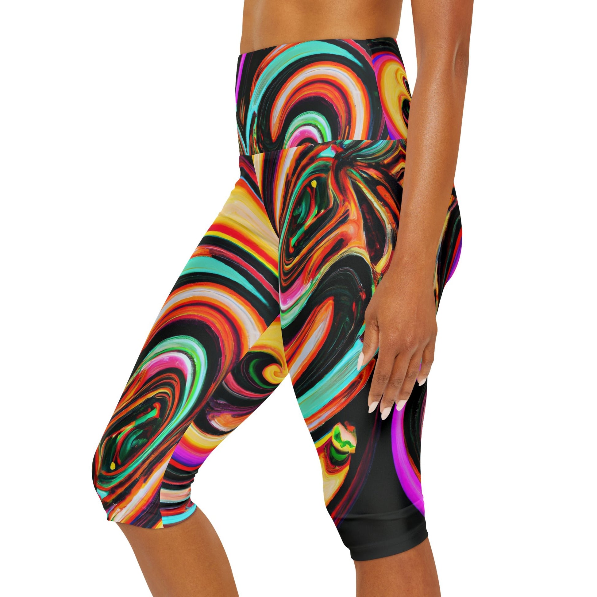 Women's Mind Bending Yoga Capri Leggings - Yoga Capri Leggings - Taigora Activewear