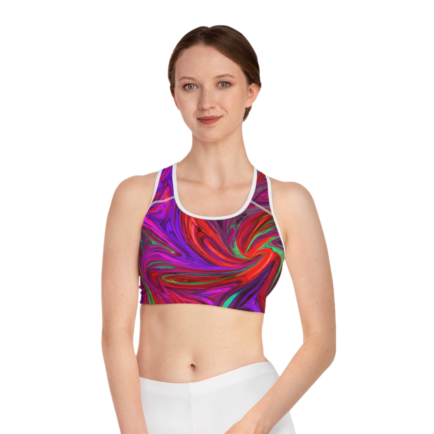 Women's Psychedelic Sports Bra - Sports Bras - Taigora Activewear