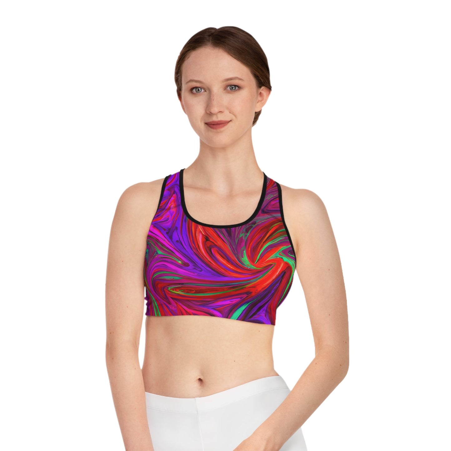 Women's Psychedelic Sports Bra - Sports Bras - Taigora Activewear