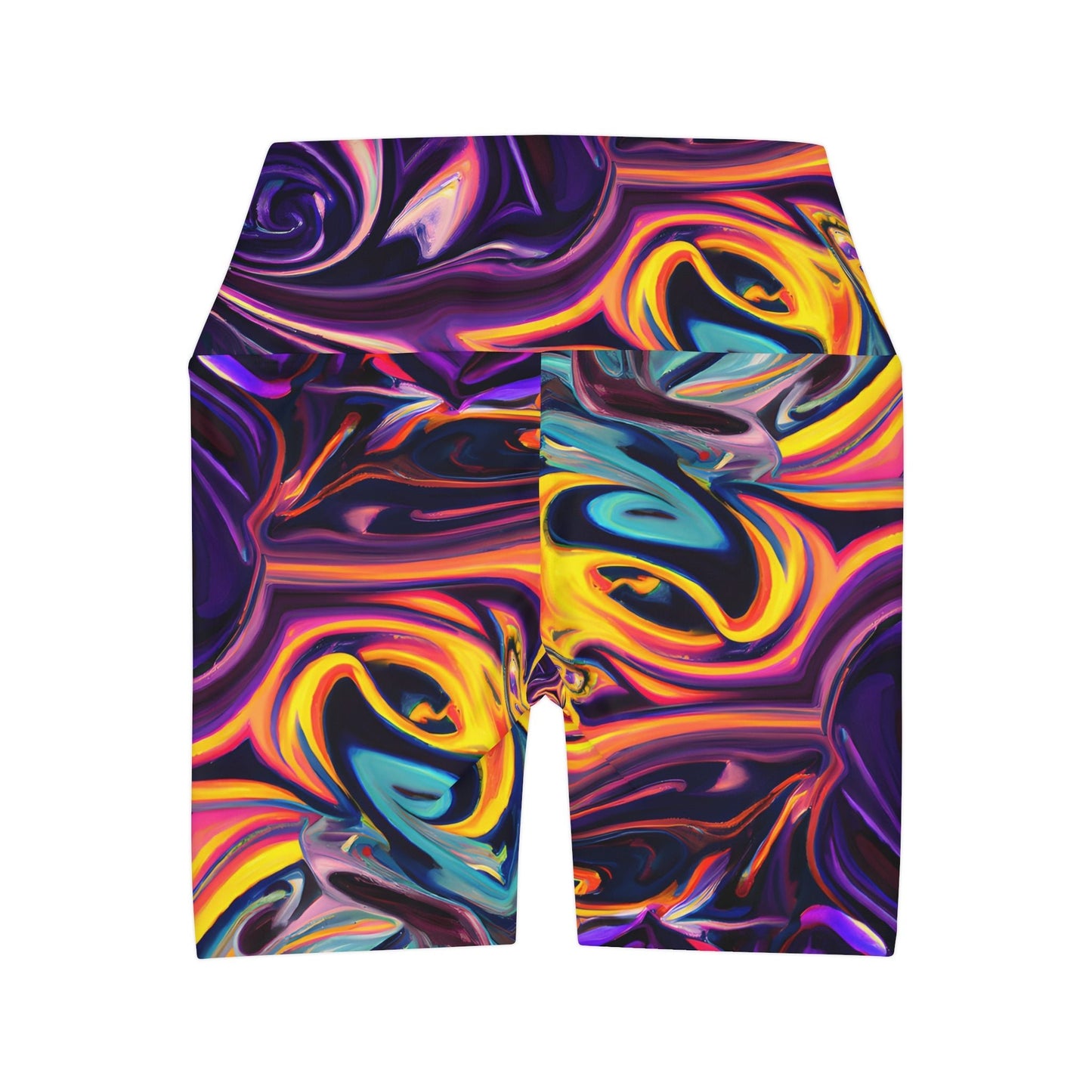 Women's Quantum High Waisted Yoga Shorts - Yoga Shorts - Taigora Activewear