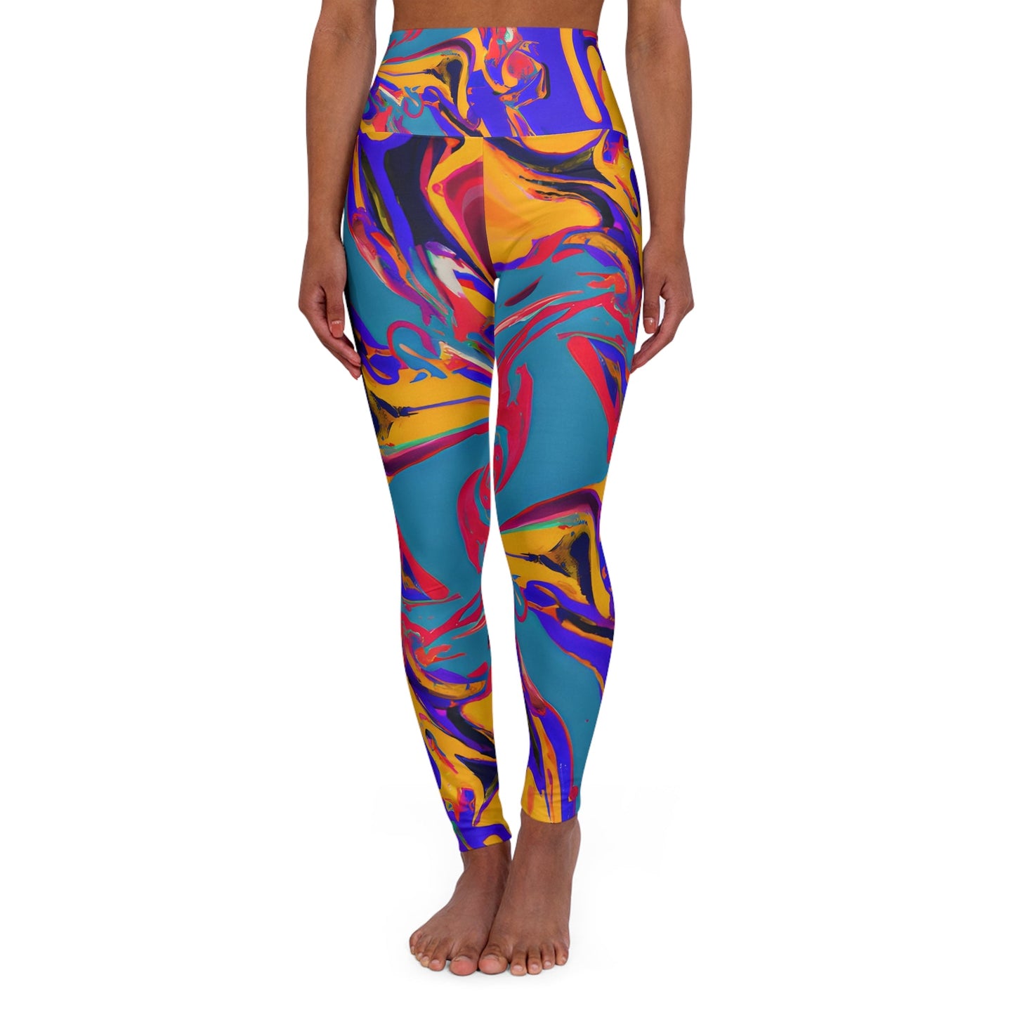 Women's Quirky High Waisted Yoga Leggings - Yoga Leggings - Taigora Activewear