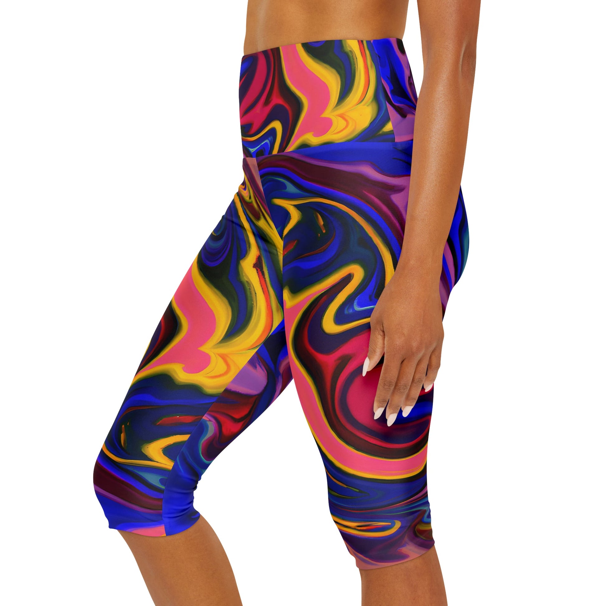 Women's Vibrant Yoga Capri Leggings - Yoga Capri Leggings - Taigora Activewear