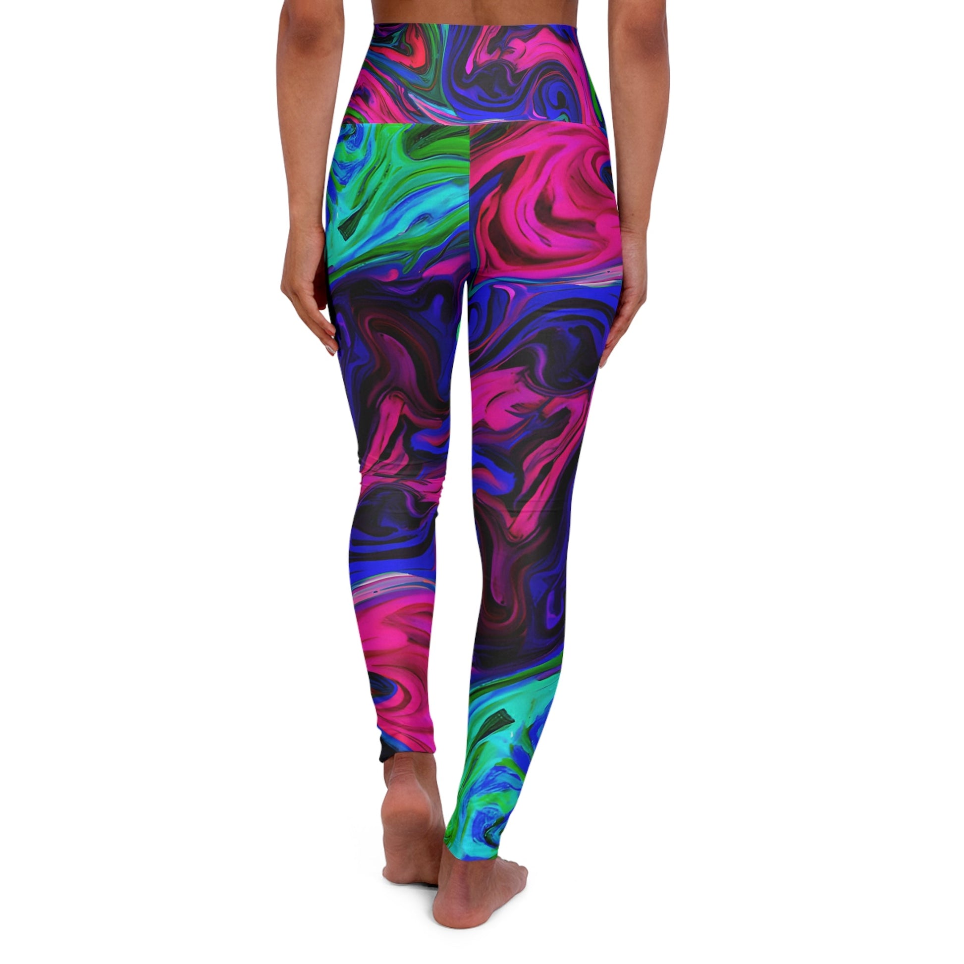 Women's Visual High Waisted Yoga Leggings - Yoga Leggings - Taigora Activewear