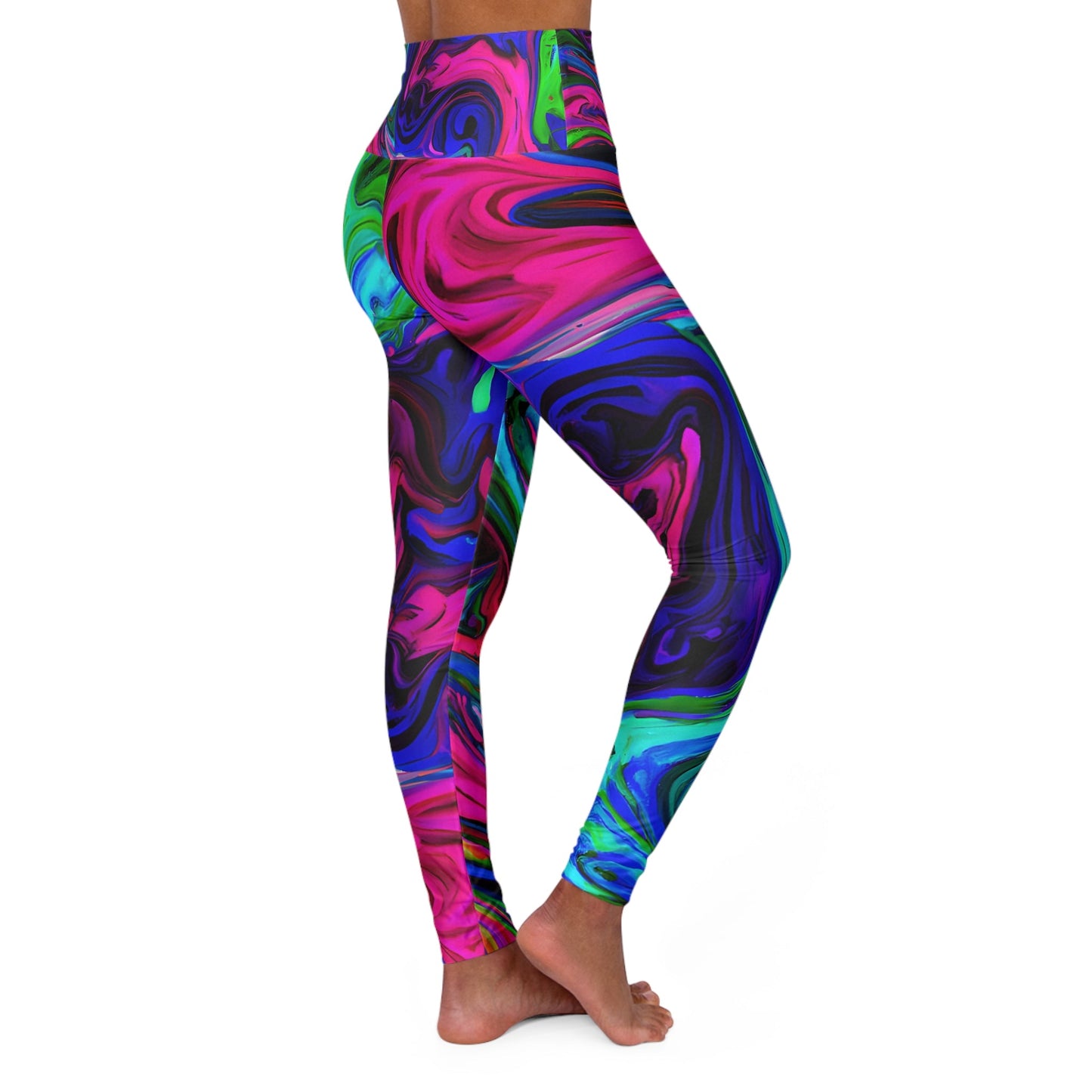 Women's Visual High Waisted Yoga Leggings - Yoga Leggings - Taigora Activewear