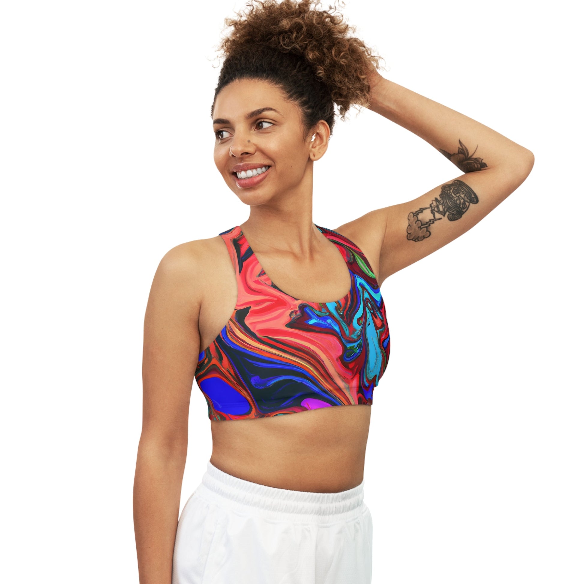 Women's Wavy Seamless Sports Bra - Sports Bras - Taigora Activewear