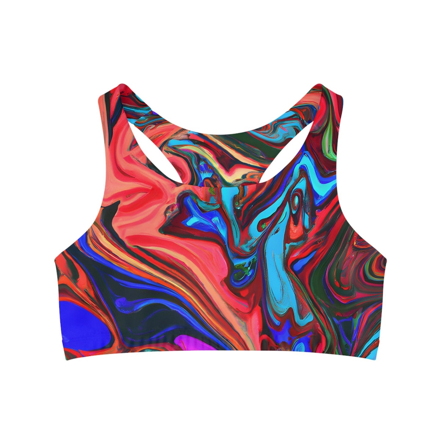 Women's Wavy Seamless Sports Bra - Sports Bras - Taigora Activewear